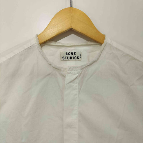 アクネストゥディオズ ACNE STUDIOS ノーカラー 比翼 L/S シャツ レディース EUR:46