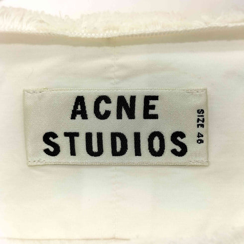 アクネストゥディオズ ACNE STUDIOS ノーカラー 比翼 L/S シャツ レディース EUR:46