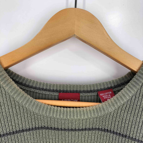 アロー ARROW ボーダー コットン ニット メンズ import:XL