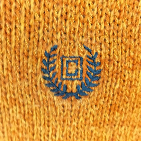 チャップス CHAPS コットン ハーフボタン エルボーパッチ ニット メンズ import:M