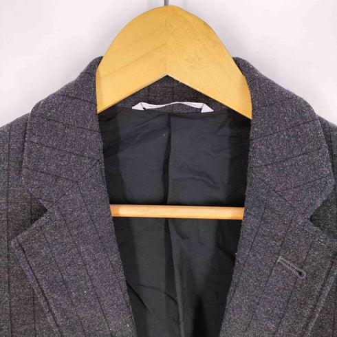 アルマーニコレツィオーニ ARMANI COLLEZIONI ルーマニア製 レーヨン ストライプ テーラードジャケット メンズ EUR:48