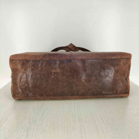 イタリア製 ANNA MOLINARI フロントデザイン レザーハンドバッグ Y2K レディース