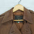 Leonardo da Vinci MADE IN ITALY GENUINE LEATHER リアルレザーダブルトレンチコート レディース 38