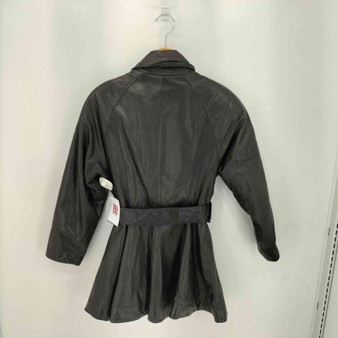 BILLY HOLIDAY カウレザーベルテッドコート レディース