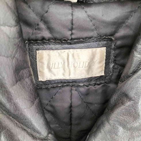 BILLY HOLIDAY カウレザーベルテッドコート レディース