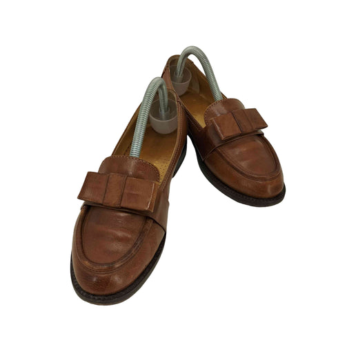 ディエゴベリーニ Diego Bellini オールレザー リボン ローファー レディース JPN:23