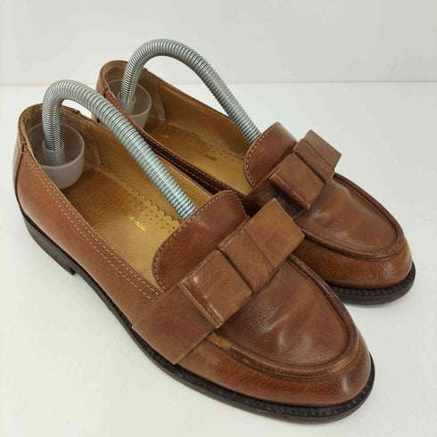 ディエゴベリーニ Diego Bellini オールレザー リボン ローファー レディース JPN:23