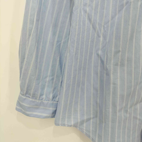 ポールスミス Paul Smith バンドカラー ストライプ クレリックシャツ レディース import:S