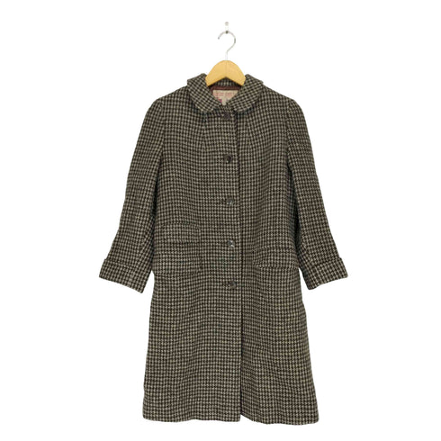 ハリスツイード Harris Tweed ROBERT KIRK VIRGIN SCITTISH WOOL 70s- 千鳥格子柄ステンカラーコート レディース
