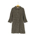 ハリスツイード Harris Tweed ROBERT KIRK VIRGIN SCITTISH WOOL 70s- 千鳥格子柄ステンカラーコート レディース