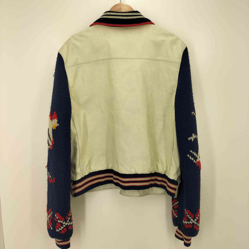 シェビニオン CHEVIGNON 90s ニット切替 スタジャン メンズ JPN:L