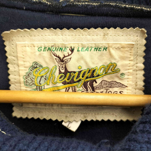 シェビニオン CHEVIGNON 90s ニット切替 スタジャン メンズ JPN:L