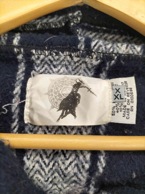 ヘリンボーン柄メキシカンパーカー メンズ XXL
