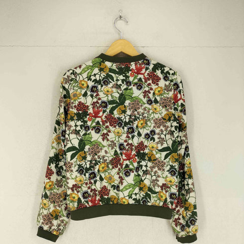 ザラ ZARA ボタニカルデザインブルゾンジャケット レディース M