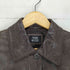 RANG MUSEE lamb leather ウォッシュ加工ラムレザー比翼ステンカラーコート レディース 9AR