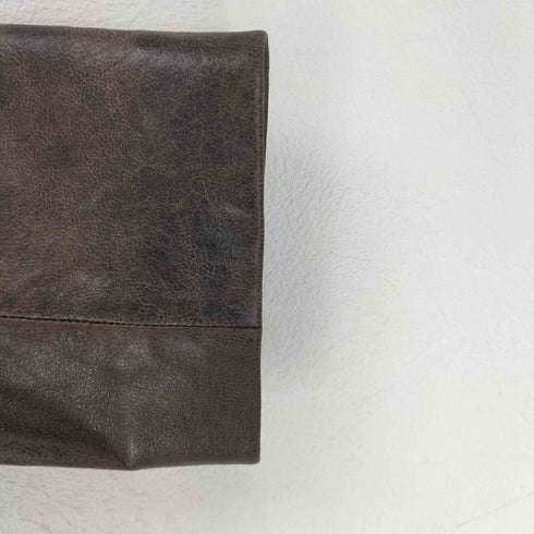RANG MUSEE lamb leather ウォッシュ加工ラムレザー比翼ステンカラーコート レディース 9AR