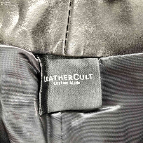 LEATHER CULT デザインレザーパンツ メンズ