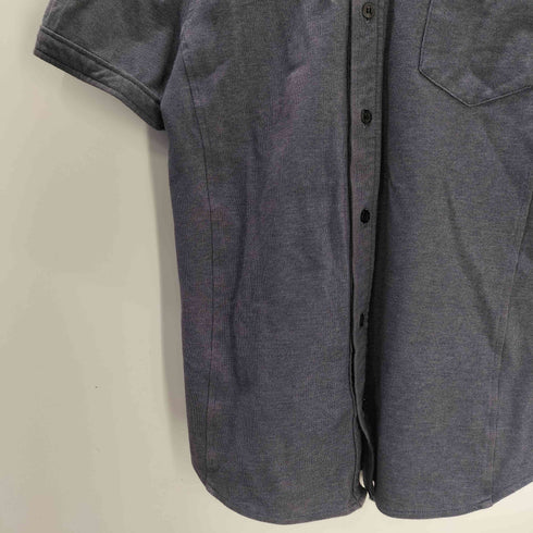 キャサリンハムネットロンドン KATHARINE HAMNETT LONDON 襟裏花柄 S/S ストレッチ シャツ メンズ import:M
