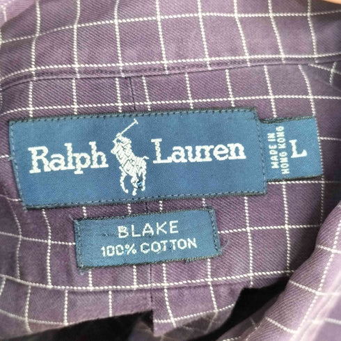 ラルフローレン RALPH LAUREN BLAKE スモールポニー刺繍 L/S BD チェック シャツ メンズ JPN:L