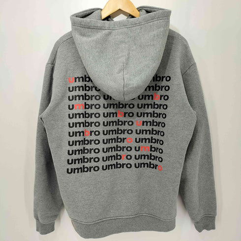 アンブロ UMBRO SWEAT HOODIE 両面ロゴプリント プルオーバー パーカー メンズ JPN:M