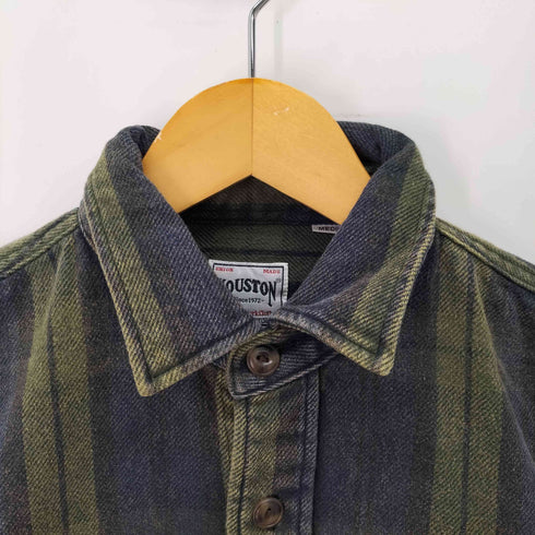 ヒューストン HOUSTON VINTAGE UK CHECK RAISED VIYELLA SHIRT メンズ JPN:M