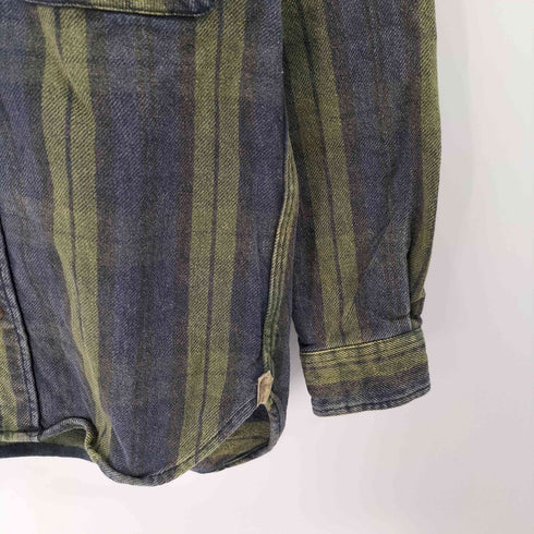 ヒューストン HOUSTON VINTAGE UK CHECK RAISED VIYELLA SHIRT メンズ JPN:M