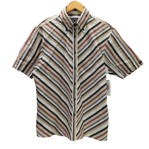 バーバリーブラックレーベル BURBERRY BLACK LABEL S/S マルチストライプ ボタンダウン シャツ メンズ 3