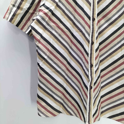 バーバリーブラックレーベル BURBERRY BLACK LABEL S/S マルチストライプ ボタンダウン シャツ メンズ 3