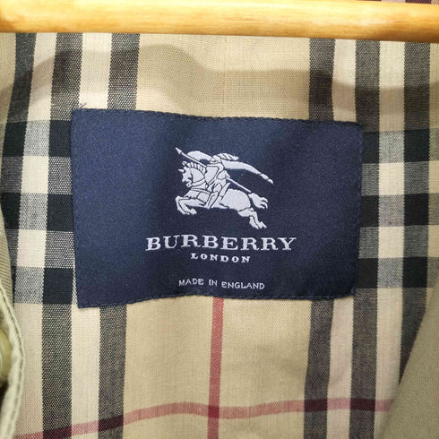 バーバリーロンドン BURBERRY LONDON BIG SIZE MADE IN ENGLAND 裏地ノバチェックステンカラーコート メンズ