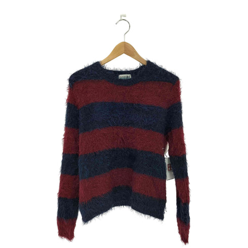 COMPANIA FANTASTICA ボーダー柄 シャギー クルーネックニット レディース S/M