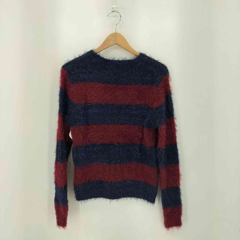 COMPANIA FANTASTICA ボーダー柄 シャギー クルーネックニット レディース S/M