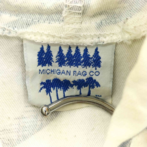 MICHIGAN RAG CO 80s USA製 鳥柄 コットンパーカー メンズ