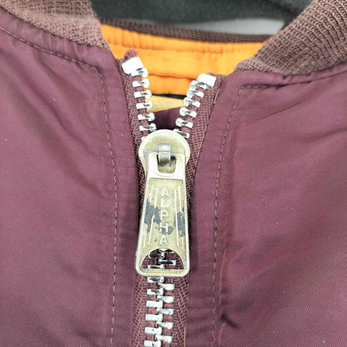 ショット Schott 90S MA-1 ワインレッド メンズ import:XL