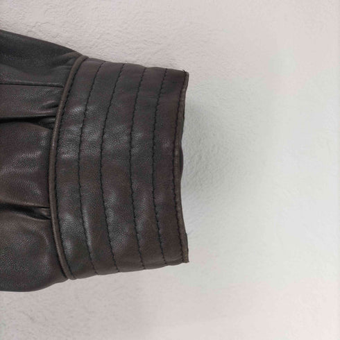 ANGEL LEATHER real leather リアルレザーロングコート レディース F