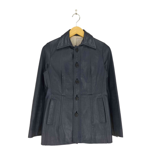 cow leather カウレザーハーフコート レディース 38