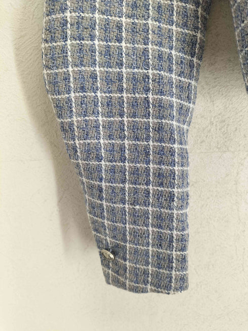 ザラ ZARA ツイードクロップドテーラードジャケット レディース M