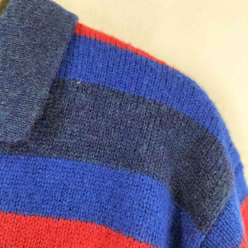 ブルックスブラザーズ BROOKS BROTHERS 90S ボーダー ニットポロ メンズ JPN:L