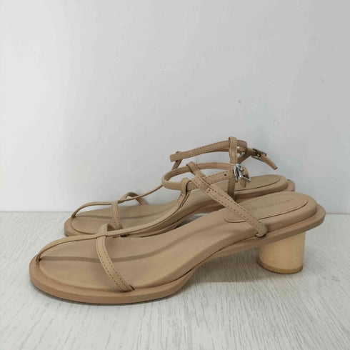 シールームリン Sea Room lynn エコレザーWood heel ストラップサンダル レディース JPN:M