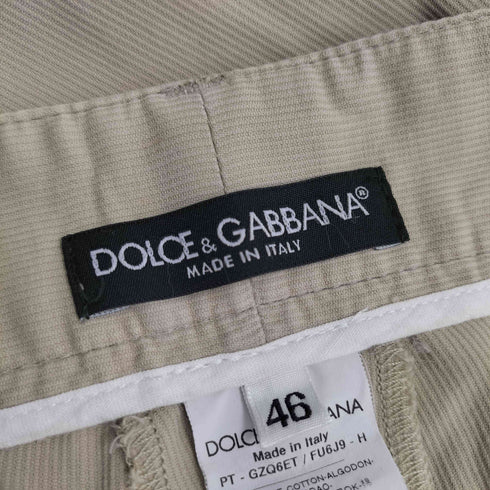 ドルチェアンドガッバーナ DOLCE&GABBANA イタリア製 1タック コーデュロイ テーパードパンツ メンズ JPN:46