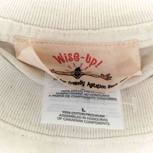 大麻プリントクルーネックTシャツ メンズ import:L