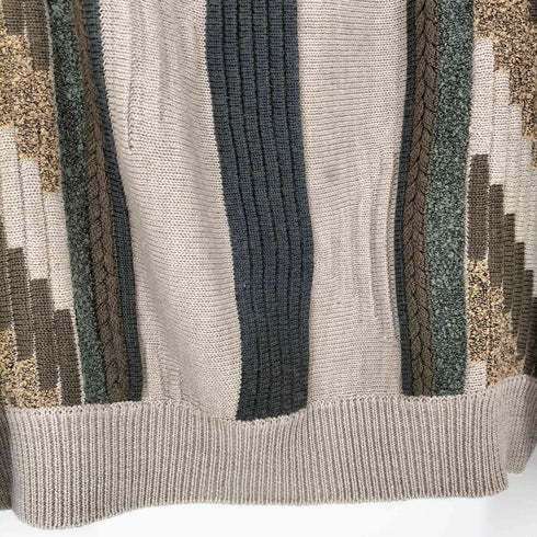 LUCIO SESTI ウール混アクリル3Dニット メンズ import:L