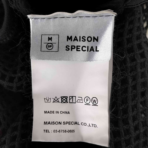 メゾンスペシャル MAISON SPECIAL コットンメッシュTシャツ レディース FREE