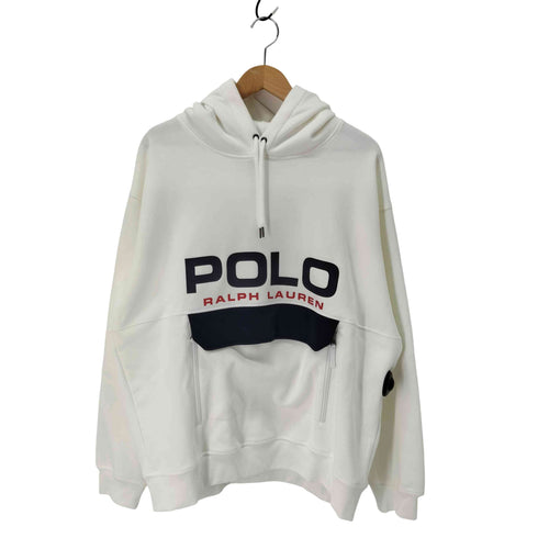 ポロラルフローレン POLO RALPH LAUREN フロントロゴ ジップポケット プルオーバー パーカー メンズ import:L