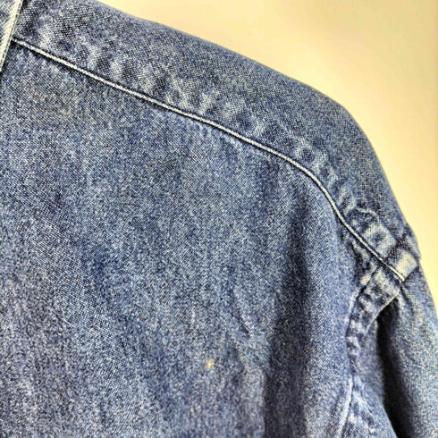 ラルフローレン RALPH LAUREN スモールポニー刺繍 デニム L/S シャツ メンズ import:M