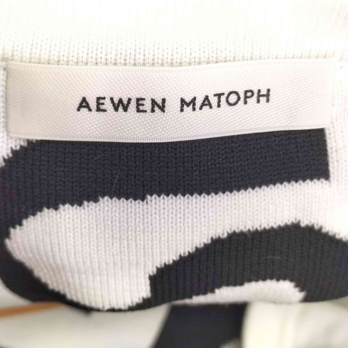 イウエンマトフ AEWEN MATOPH 総柄 ボタンレス カーディガン レディース