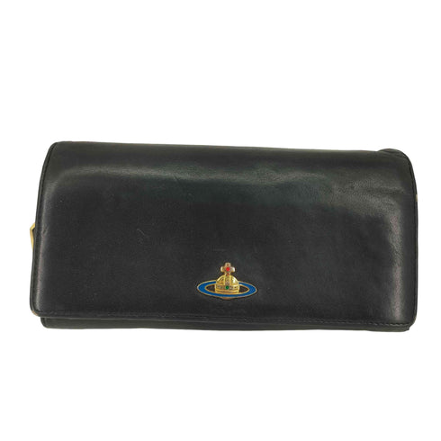 ヴィヴィアンウエストウッドロンドン Vivienne Westwood LONDON オーブロゴ レザー ロングウォレット レディース