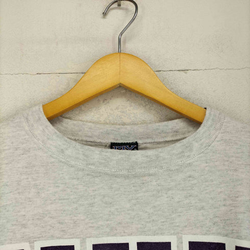 エムブイスポーツ MV SPORT USA製 袖裾シングル NYC フロンTプリントクルーネックTシャツ メンズ L