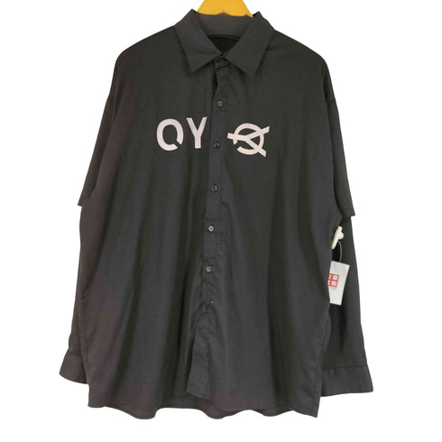 オーワイ OY フロントプリント L/S レイヤードシャツ メンズ