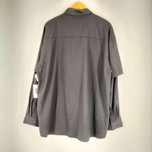 オーワイ OY フロントプリント L/S レイヤードシャツ メンズ