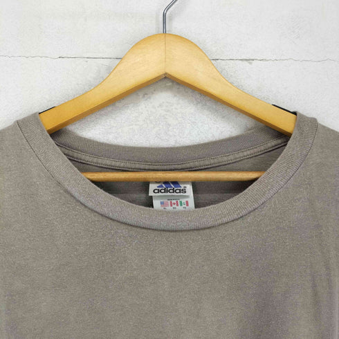 アディダス adidas 90-00s 万国旗タグ フロントプリントクルーネックTシャツ メンズ US XL